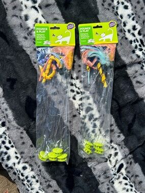 Cat Teaser Wand Toy - Multicolor